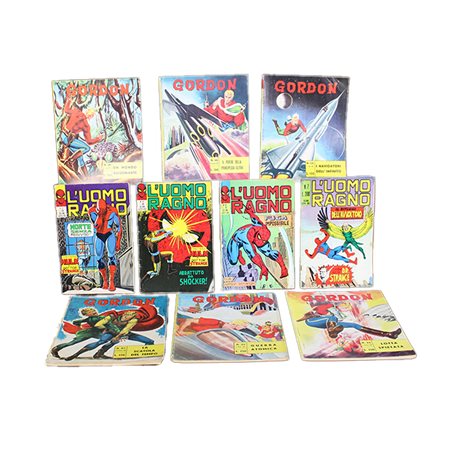 LOTTO DI 10 FUMETTI D'EPOCA L'UOMO RAGNO