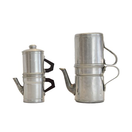 Due caffettiere in alluminio