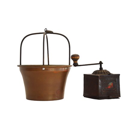 Scaldino e macina caffè