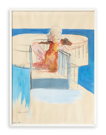 LIBERIO REGGIANI (1931-2024) - Senza Titolo (Figura seduta), 1964