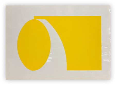 LORENZO PIEMONTI (1935-2015) - Strutture (colore giallo su fondo bianco), 1968-1971

