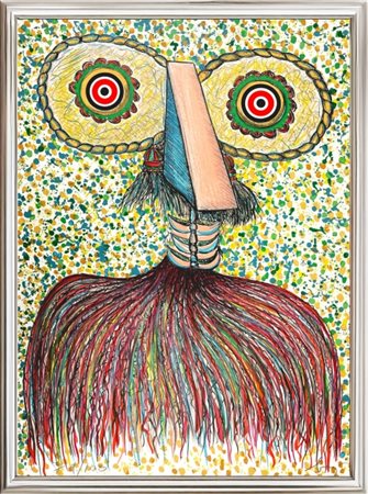 Enrico Baj, ”Portrait imaginaire d'Asger Jorn”, 1976, Litografia su carta,...