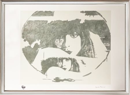 Giosetta Fioroni, “Doppio Liberty Argento”, 2015, polimaterico a 12 colori e...