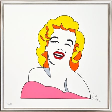 Marco Lodola, Senza titolo (Marilyn), anni 2020, Serigrafia su cartone,...