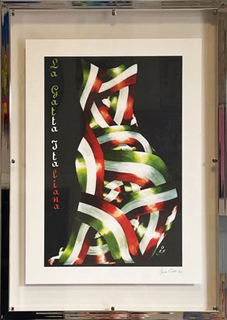 Luisa Conte, ”La Gatta Italiana”, 2011, Fotolitografia artistica su carta,...