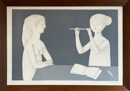 Antonio Bueno, Senza titolo, 1980ca, Litografia a colori su carta, Edizione...