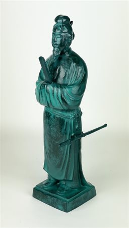 Kome Jiichi, (1896-1985), Giappone, statua in bronzo del principe Shotoku,...
