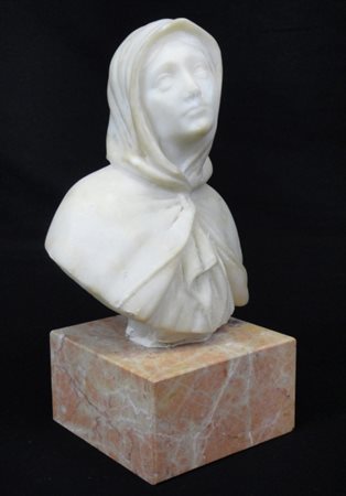 Antica scultura del 19° secolo. Antica scultura in alabastro raffigurante una...