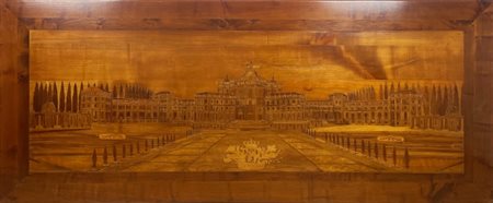 Piano di tavolo, XX secolo Mobile, piano di tavolo con incastro a ingletto,...