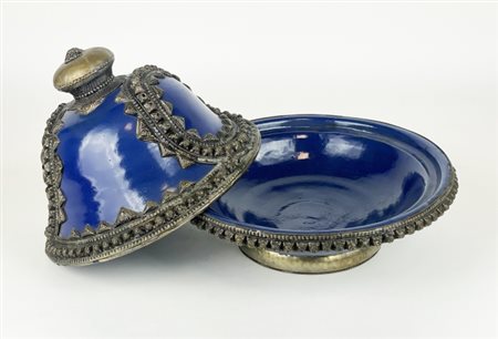 Vaso in ceramica, 20° secolo, Diametro 28,5 x 25 cm