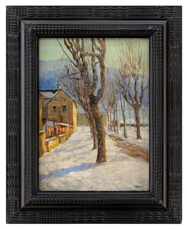 Camillo Besana - "Mattina d'inverno in val Vigezzo"