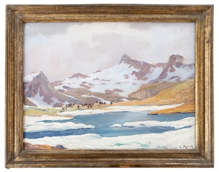 Leonardo Roda - "La Sometta dai piedi del Cervino  1926"