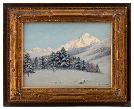 Alfredo Beisone - "Paesaggio innevato"