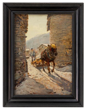 Ottorino Campagnari - "Controluce a Verrand ( Courmayeur )"