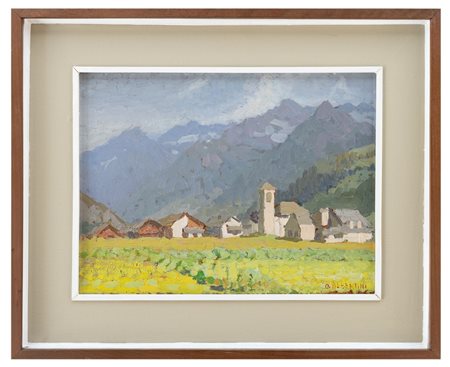 Oreste Albertini - "Paesaggio montano"