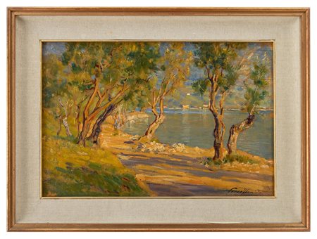 Flaminio Penco - "ulivi sul lago Luglio 1939"