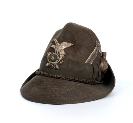  
Cappello da ufficiale degli alpini, mod.1909 primo quarto XX sec.
 