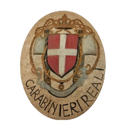  
Placca da caserma CCRR metà XX sec-
 50x65 cm