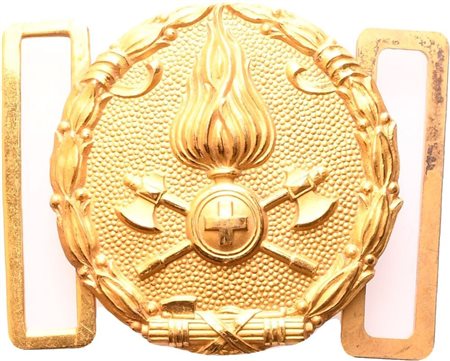  
Fibbia da ufficiale dei VVFF prima metà XX sec.
 50x50 mm