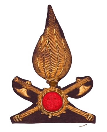  
Fregio da ufficiale dei VVFF prima metà XX sec.
 60x100 mm