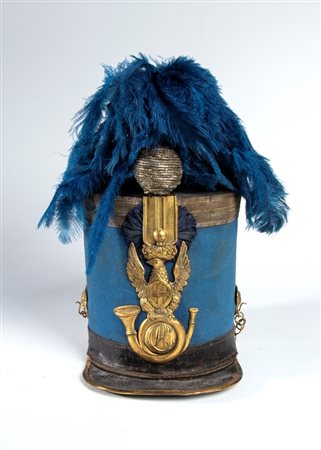  
Rarissimo shakot dei Cavalleggeri di Sardegna secondo quarto XIX sec.
 