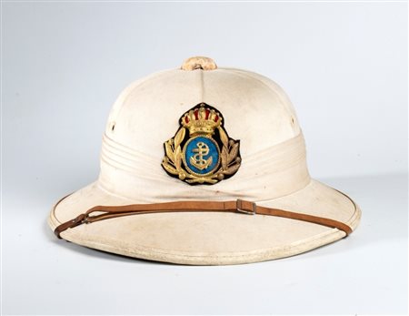  
Casco coloniale da Ammiraglio di squadra prima metà XX sec.
 