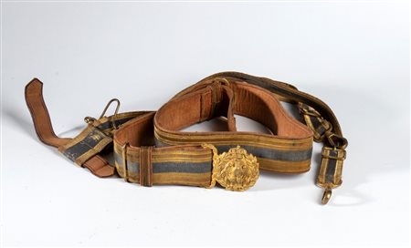  
Cintura in broccato da ufficiale della R. Aeronautica prima metà XX sec.
 