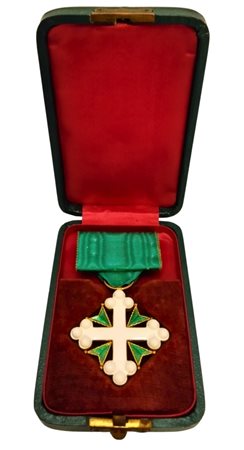  
Ordine dei SS Maurizio e Lazzaro, insegna di Cavaliere prima metà XX sec.
 