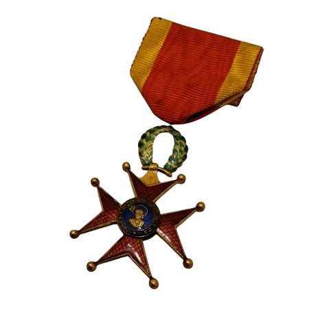  
Ordine di San Gregorio, antica insegna di Cavaliere in oro metà XIX sec.
 34x50 mm