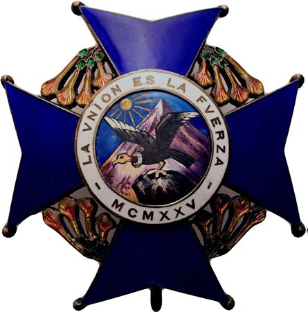  
Bolivia, Ordine del Condor, Insegna di Grande Ufficiale prima metà XX sec.
 