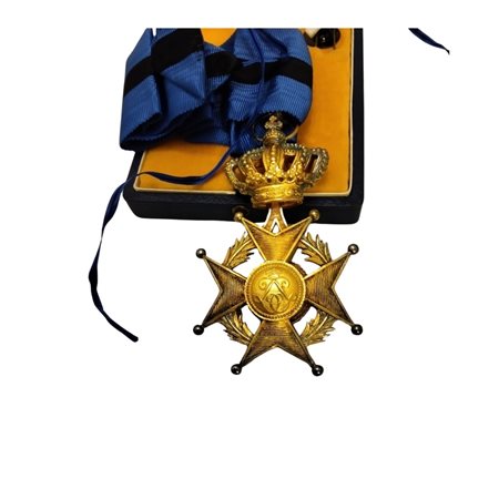  
Belgio, Ordine di Leopoldo, insegna di Commendatore metà XX sec,
 50x80 mm