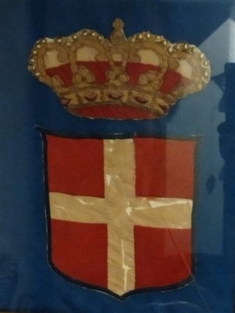  
Frammento di bandiera fine XIX sec.
 63x53 cm