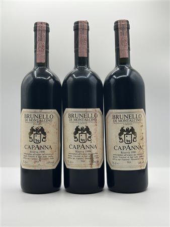  
Brunello Di Montalcino Riserva  Capanna  1990, 3 Bot
Tuscany 