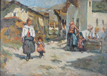 E. Della Rosa - Borgo di montagna lavandaie