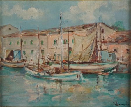 Anonimo - Canale con barche