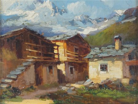 Anonimo di inizio XX secolo - Baita in montagna