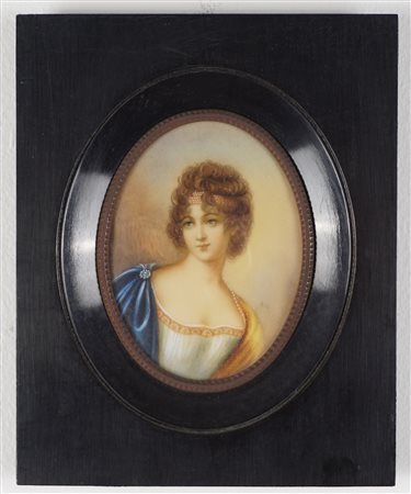 Anonimo di inizio XX secolo - Coppia di ritratti di dame