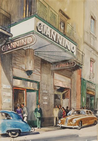 Aldo Raimondi (Roma 1902 - Milano 1998)  - Il ristorante Giannino, Milano