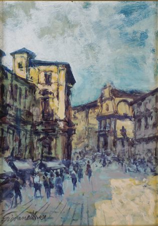 Giovannetti (Correggio 1898 - Milano 1978)  - Vecchia Milano, 1930