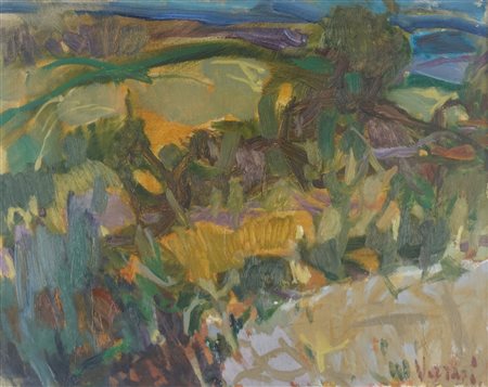 Anonimo - Paesaggio boschivo, Around 1950