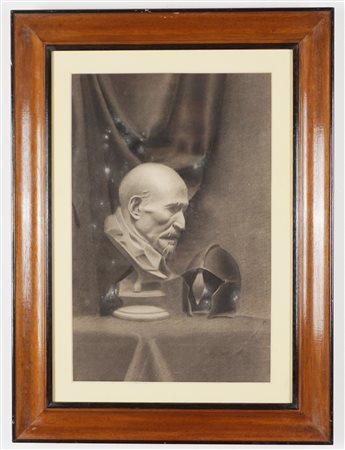 Anonimo di fine XIX secolo - Composizione con gusto ed elmo