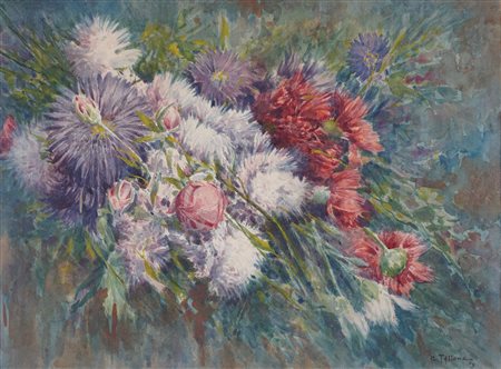 Scuola del secolo XIX - Fiori, 1909