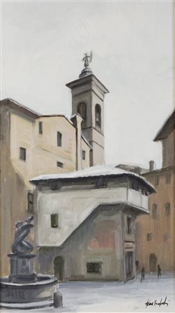 Ivan Berlendis - Scorcio di Bergamo città alta