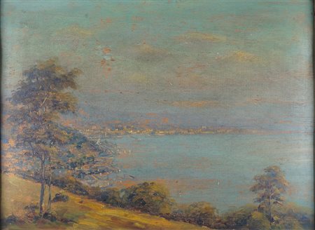 Scuola italiana prima metà del XX secolo - Veduta costiera