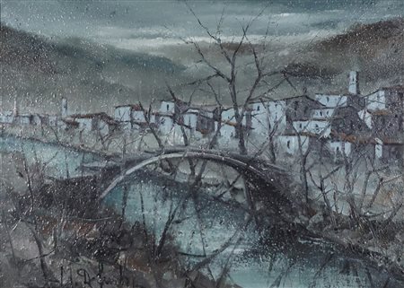 Anonimo seconda metà secolo XX - Paesaggio