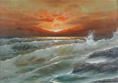 Anonimo - Mareggiata, second half of the 20th century