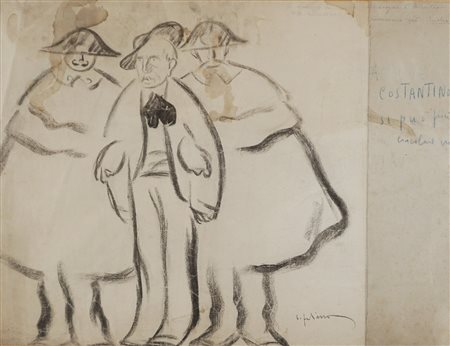 Anonimo di fine XIX secolo - Le amarezze di re Costantino