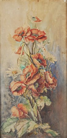 Anonimo di fine XIX secolo - Mazzo di fiori