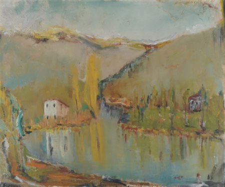 Anonimo seconda metà secolo XX - Paesaggio