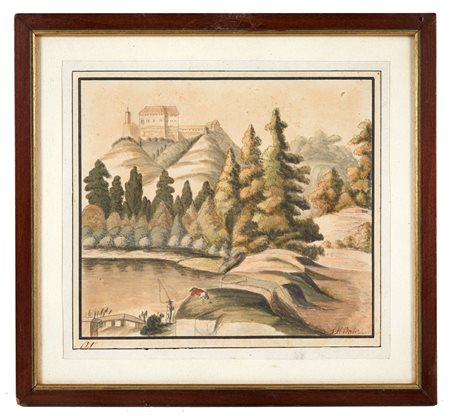  
"Paesaggio" 
Acquerello su carta Cm 17x19